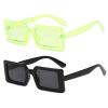 mincl 2020 New Lime Green Square Frame Sunglasses Women Men Rectangle Sun Glasses Fashion Yellow Square Eyewear (2pcs-black&green) view 1