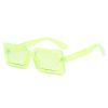 mincl 2020 New Lime Green Square Frame Sunglasses Women Men Rectangle Sun Glasses Fashion Yellow Square Eyewear (2pcs-black&green) view 2