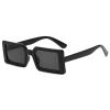 mincl 2020 New Lime Green Square Frame Sunglasses Women Men Rectangle Sun Glasses Fashion Yellow Square Eyewear (2pcs-black&green) view 3