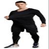 BUYJYA 5Pcs Men's Compression Pants Shirt Top Long Sleeve Jacket Athletic Sets Gym Clothing Mens Workout view 4