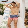 COOFANDY Men's Bathing Suit 3 inch Square Leg Swim Trunks Poly Training Suit Board Short American Flag XXL view 2