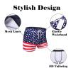 COOFANDY Men's Bathing Suit 3 inch Square Leg Swim Trunks Poly Training Suit Board Short American Flag XXL view 4