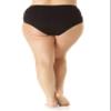 Anne Cole Plus Size High-Waist Shirred Bottoms Navy 18W view 4