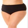 Anne Cole Plus Size High-Waist Shirred Bottoms Navy 22W view 2