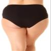 Anne Cole Plus Size High-Waist Shirred Bottoms Navy 22W view 3