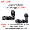 JXGZSO 2 Pairs Father's Day gift Poppy Gift My Favorite People Call Me Poppy Socks Gift Papa Gift Grandpa Gift Grandfather Gift (Call Me Poppy) view 2