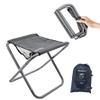 16in Tall Camping Stool, Folding Stool with Carry Bag, Aluminum Alloy Bracket, 1.5lbs Lightweight, Load Capacity to 200lbs, for Travel, Hiking, BBQ, Fishing, Beach view 1