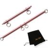 EXREIZST Expandable 2 Rose Gold Spreader Bar Adjustable Exercise Training Tools Set for Home Gyms view 1