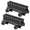 FENTUK Picatinny Riser Mounts, 1 Inch High Profile 8 Slots Picatinny Rail Riser Mount with See Through Design for Scopes Optics Red Dots Sights - 2 Pack view 1