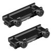 FENTUK 0.5" Picatinny Riser Mounts, 1/2 Inch Low Profile 8 Slots Picatinny Rail Riser Mount with See Through Design for Scopes Optics Red Dots Sights - 2 Pack view 3