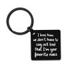 Auntie Uncle Gifts Keychain from Niece Aunt Uncle Jewelry for Christmas Birthday Thanksgiving Valentine's Day Gifts I Love How We Don't Have to Say Out Loud That I'm Your Favorite Niece Keyring view 1