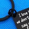 Auntie Uncle Gifts Keychain from Niece Aunt Uncle Jewelry for Christmas Birthday Thanksgiving Valentine's Day Gifts I Love How We Don't Have to Say Out Loud That I'm Your Favorite Niece Keyring view 2