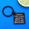 Auntie Uncle Gifts Keychain from Niece Aunt Uncle Jewelry for Christmas Birthday Thanksgiving Valentine's Day Gifts I Love How We Don't Have to Say Out Loud That I'm Your Favorite Niece Keyring view 4