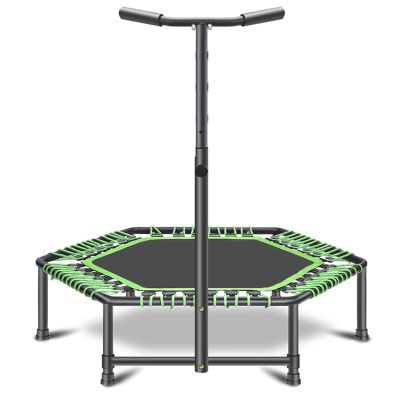 TXTC Indoor Trampoline for Kids,Mini Trampoline for Adults,High Load-Bearing Bracket,Built-in Metal Sheet,Removable ArmrestFitness Trampolines for Play and Exercise (Color : B)