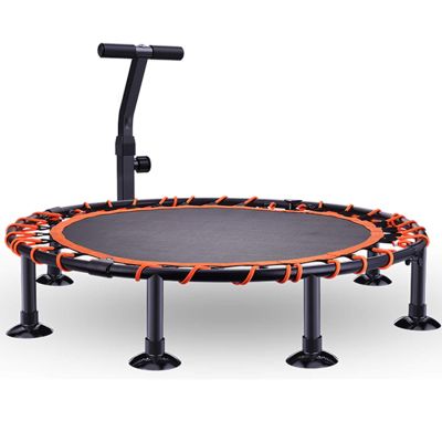 TXTC 40inch Mini Trampoline, Fitness Trampoline, Quiet Exercise Rebounder for Kids Adults Indoor/Garden Workout,Kids Trampoline for Play & Exercise Indoor (Color : Elastic Rope-A, Size : 40inch)