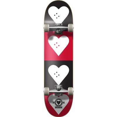 Heart Supply Quad Logo Complete Skateboard -7.75 Black/Red