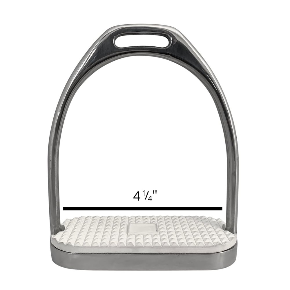 AJ Tack Stainless Steel Fillis Stirrup Irons 4.25"