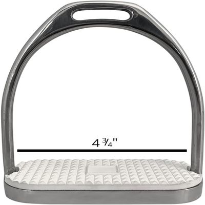 AJ Tack Stainless Steel Fillis Stirrup Irons 4.75"
