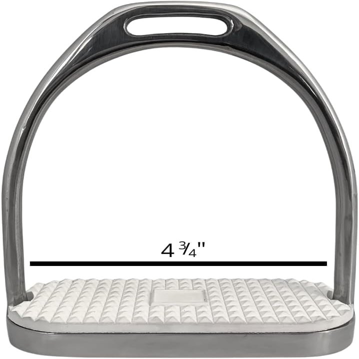 AJ Tack Stainless Steel Fillis Stirrup Irons 4.75"