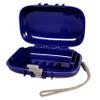 Carry-Dri EZ Travel Bar Soap Container & Dish - Dries with Patented Air Vents - Durable Leakproof Soap Holder - Compact Soap Bar Case - Ultimate Portable Soap Box for Traveling - Blue-Grey view 1