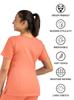 Maevn Matrix Womens Modern Fit Double V-Neck Medical Nurse Scrub Top, 3 Pockets, Inner Utility Loop, Bungee Loop view 3