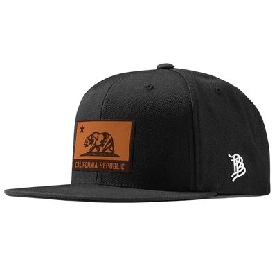 Branded Bills California 31 Tan Leather Black Classic, Lightweight, Comfortable Baseball Cap