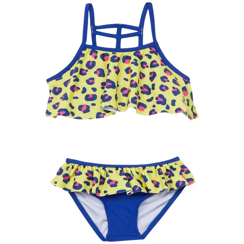 Appaman Kids Girl's Meghan Bikini Set (Toddler/Little Kids/Big Kids) Bright Cheetah 8 Big Kids