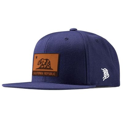 Branded Bills California 31 Tan Leather Navy Classic, Lightweight, Comfortable Baseball Cap