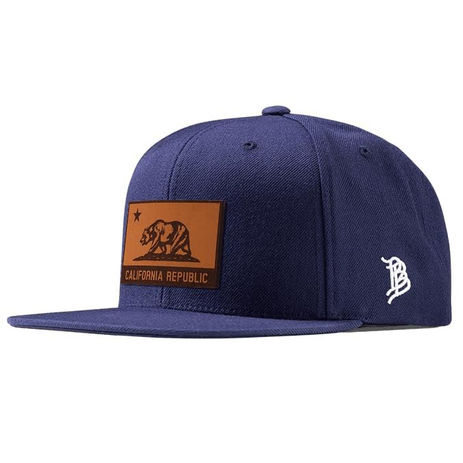 Branded Bills California 31 Tan Leather Navy Classic, Lightweight, Comfortable Baseball Cap