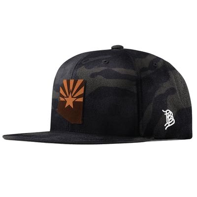 Branded Bills Arizona 48 Leather Black Multicam Classic, Lightweight, Comfortable Baseball Cap