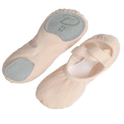 Daydance Elastic Canvas Pink Ballet Shoes/Slippers for Girls, Women