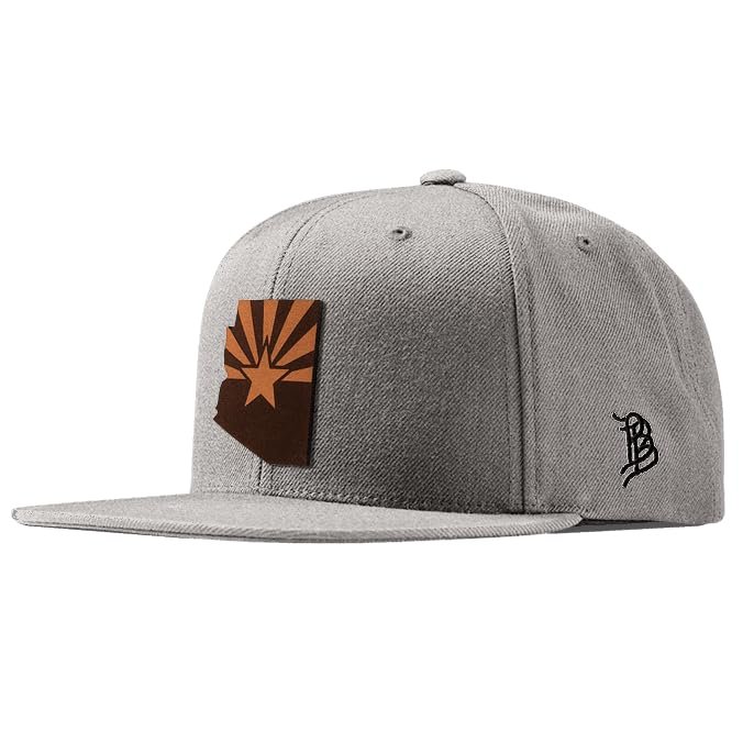 Branded Bills Arizona 48 Leather Heather Grey Classic, Lightweight, Comfortable Baseball Cap