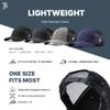Branded Bills California 31 Tan Leather Black Curved Trucker, Lightweight, Comfortable Baseball Cap view 4