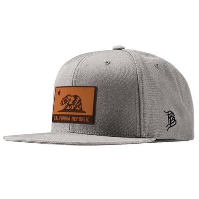 Branded Bills California 31 Tan Leather Heather Grey Classic, Lightweight, Comfortable Baseball Cap