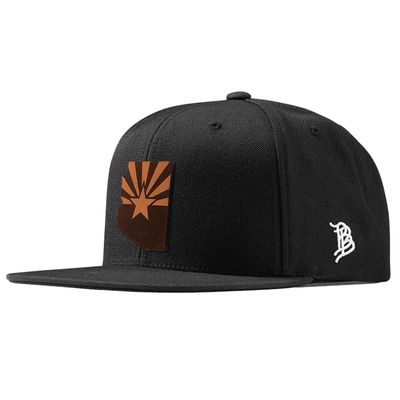 Branded Bills Arizona 48 Leather Black Classic, Lightweight, Comfortable Baseball Cap