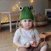 ABOOFAN Frog Hats for Kids Crochet Hat Frog Baby Winter Warm Knit Hat Infant Toddler Kid Crochet Beanie Cap (Green) view 4