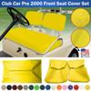 Bar Stool Covers 4 less Club Car Pre-2000 DS Golf Cart Front Replacement Seat Cover Set Made with Marine Grade Vinyl - Staple On Installation (Yellow) view 2