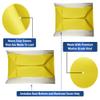 Bar Stool Covers 4 less Club Car Pre-2000 DS Golf Cart Front Replacement Seat Cover Set Made with Marine Grade Vinyl - Staple On Installation (Yellow) view 4