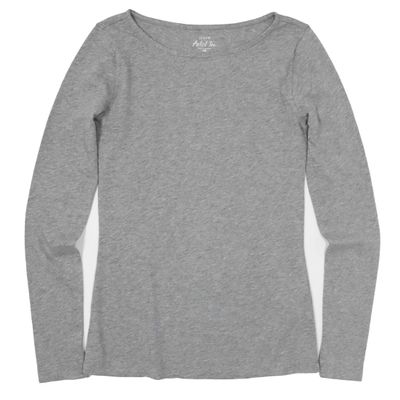 J.Crew Mercantile Women's Artist Tee, XS, Heather Graphite, Style H5969