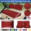 Bar Stool Covers 4 less Club Car Pre-2000 DS Golf Cart Front Replacement Seat Cover Set Made with Marine Grade Vinyl - Staple On Installation (Red) view 2