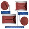 Bar Stool Covers 4 less Club Car Pre-2000 DS Golf Cart Front Replacement Seat Cover Set Made with Marine Grade Vinyl - Staple On Installation (Red) view 4