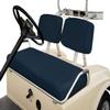 Bar Stool Covers 4 less Club Car Pre-2000 DS Golf Cart Front Replacement Seat Cover Set Made with Marine Grade Vinyl - Staple On Installation (Navy Blue) view 1