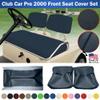 Bar Stool Covers 4 less Club Car Pre-2000 DS Golf Cart Front Replacement Seat Cover Set Made with Marine Grade Vinyl - Staple On Installation (Navy Blue) view 2