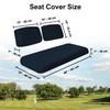Bar Stool Covers 4 less Club Car Pre-2000 DS Golf Cart Front Replacement Seat Cover Set Made with Marine Grade Vinyl - Staple On Installation (Navy Blue) view 3
