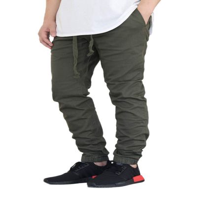 AIRNINE Men's Twill Cargo Jogger Pants (Olive_AP876, 4X-Large)