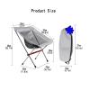 Daoyuan Folding Camping Chair Portable Lightweight with Backrest,Collapsible Fishing Stool Lightweight Waterproof for Traveling Hiking Beach Garden BBQ Sketch view 4