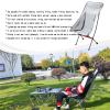 Daoyuan Portable Camping Chair Ultra Light Foldable,Outdoor Folding Fishing Stool,Aluminum Alloy Frame for Beach Garden Picnic Trip Travel Hiking with Backrest view 3
