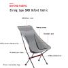 Daoyuan Portable Camping Chair Ultra Light Foldable,Outdoor Folding Fishing Stool,Aluminum Alloy Frame for Beach Garden Picnic Trip Travel Hiking with Backrest view 4