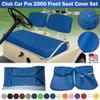 Bar Stool Covers 4 less Club Car Pre-2000 DS Golf Cart Front Replacement Seat Cover Set Made with Marine Grade Vinyl - Staple On Installation (Ocean Blue) view 2