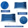 Bar Stool Covers 4 less Club Car Pre-2000 DS Golf Cart Front Replacement Seat Cover Set Made with Marine Grade Vinyl - Staple On Installation (Ocean Blue) view 4